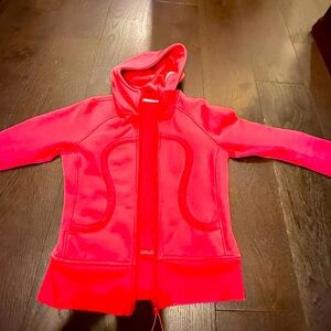 USED ** Lulu Lemon Pink Scuba Hoodie - size 4